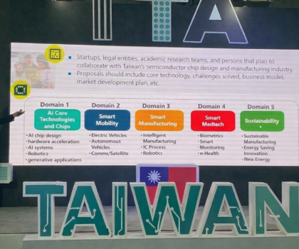 IC Taiwan Grand Challenge團隊於CES 2025展中之TTA國家館介紹競賽
